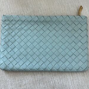Bottega Veneta Intrecciato Woven Napa Leather Pouch